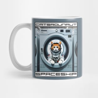 Washing Machine Catspaceship Mug